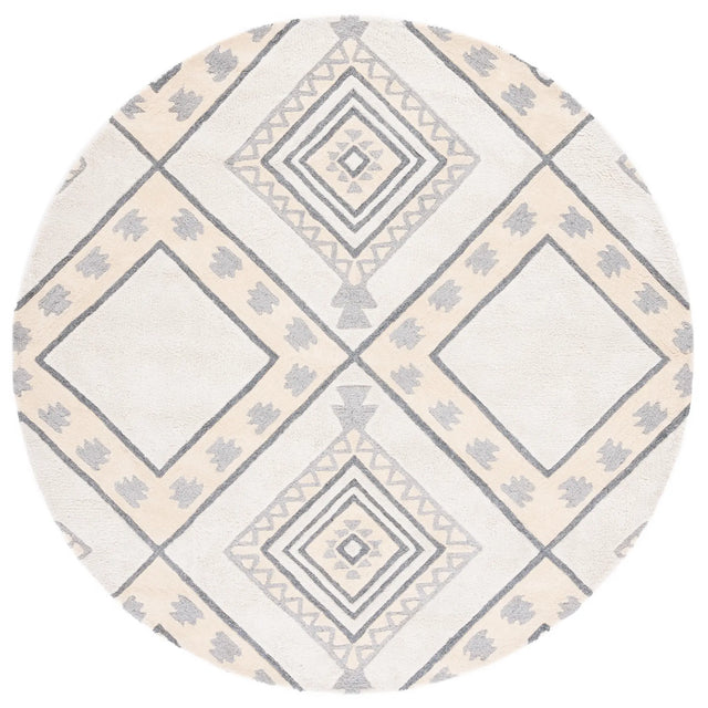 Safavieh Casablanca 7'-0" x 7'-0" Rug in Ivory / Grey