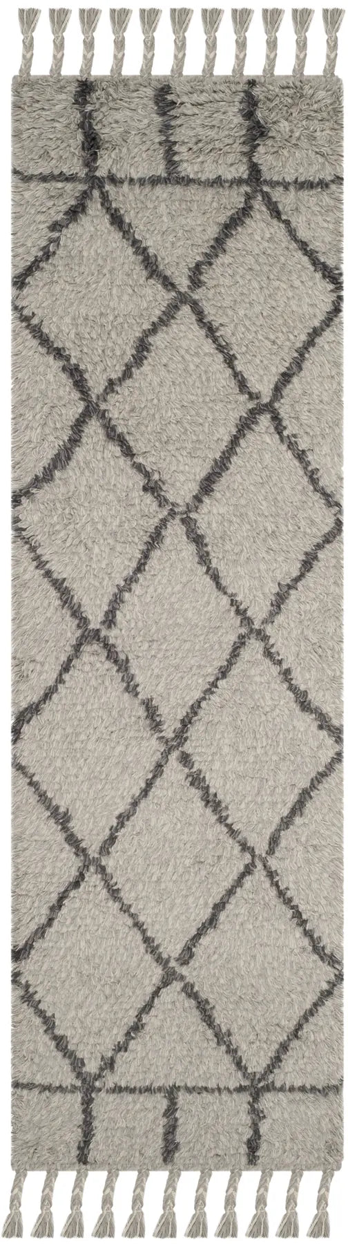Safavieh Casablanca 2'-3" x 8'-0" Rug in Grey / Dark Grey