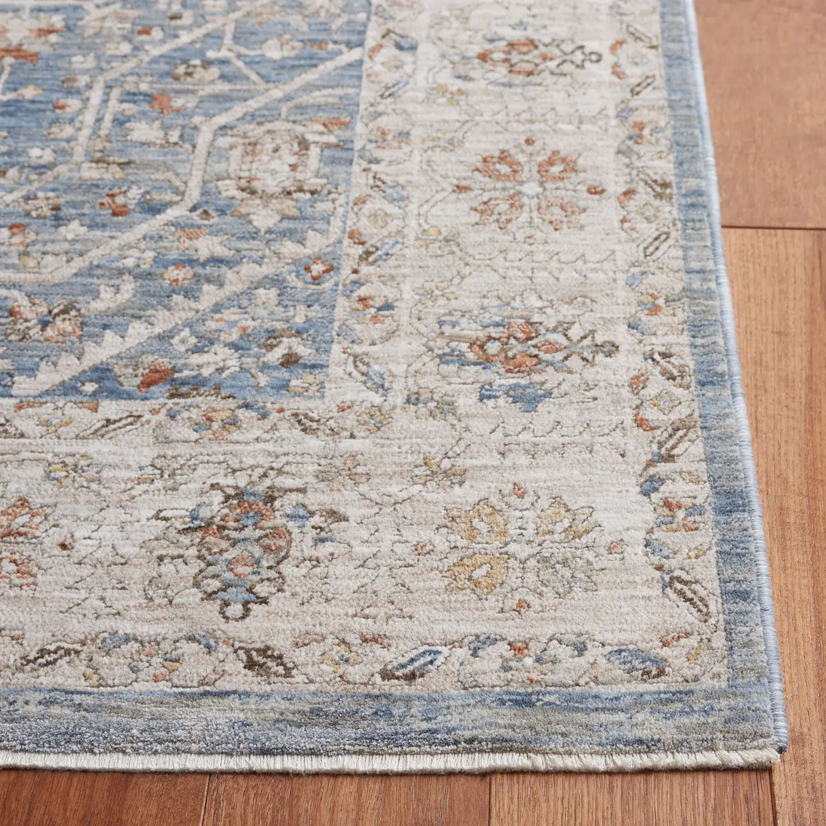 Safavieh Mason 100 4'-0" x 6'-0" Rug in Blue / Beige Rust