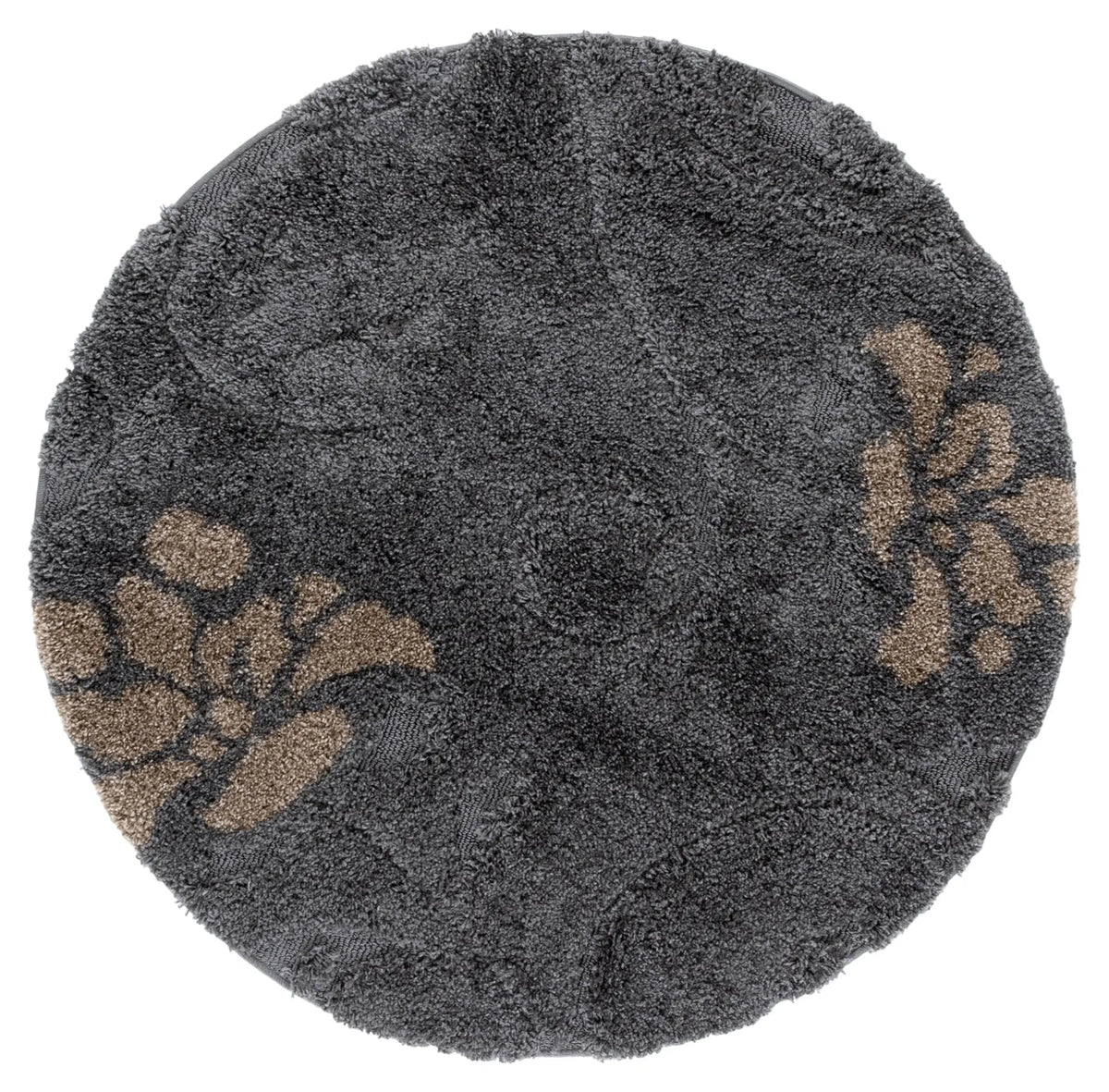 Safavieh Florida Shag 4'-0" x 4'-0" Rug in Grey / Beige