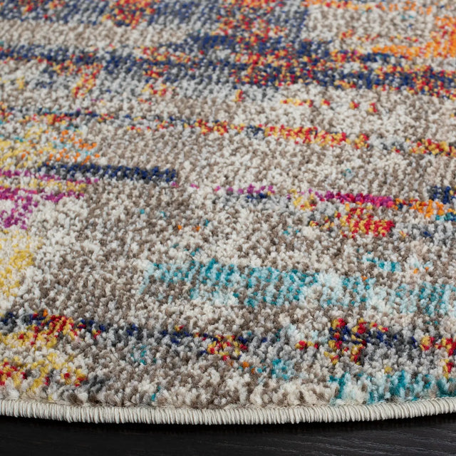 Safavieh Madison 5'-0" x 5'-0" Rug in Grey / Turquoise