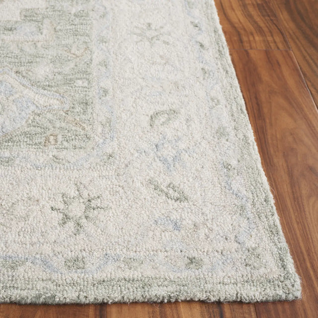 Safavieh Heritage 4'-0" x 6'-0" Rug in Light Green / Beige