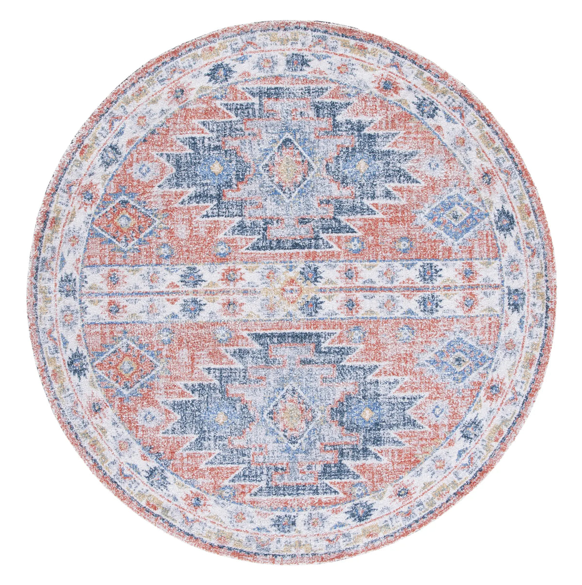 Safavieh Classic Vintage 6'-0" x 6'-0" Rug in Blue / Rust