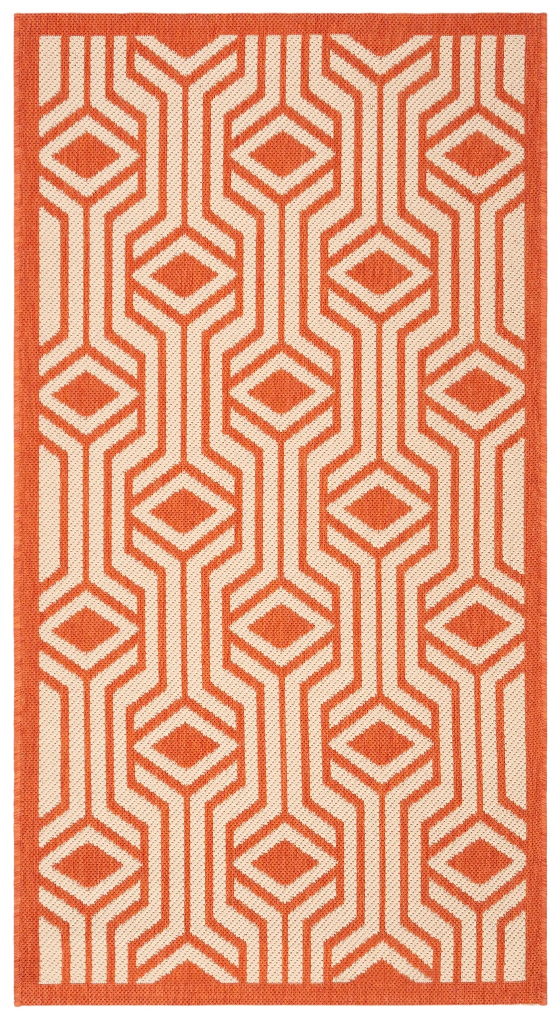 Safavieh Courtyard 2'-7" x 5'-0" Rug in Beige / Terracotta