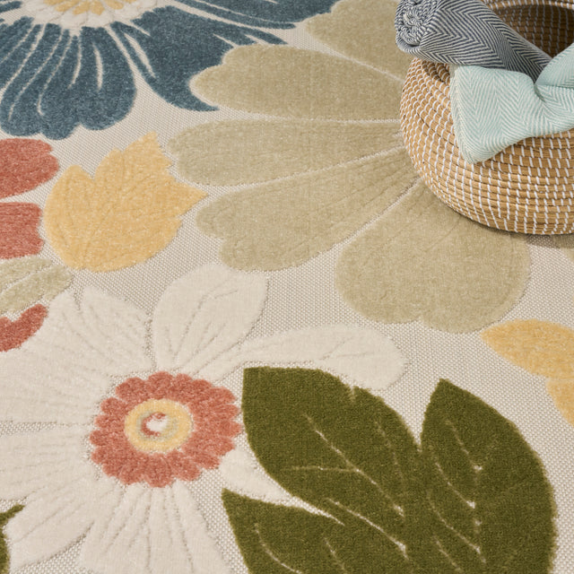 Nourison Aloha ALH42 Machine Made Multicolor Rug