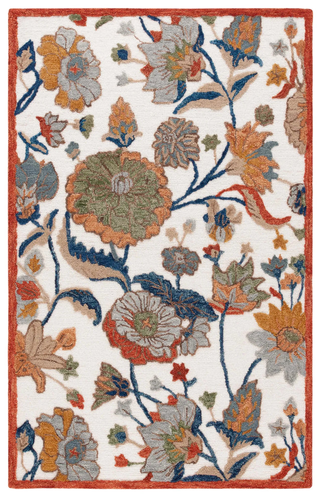 Safavieh Jardin 4'-0" x 6'-0" Rug in Ivory / Green