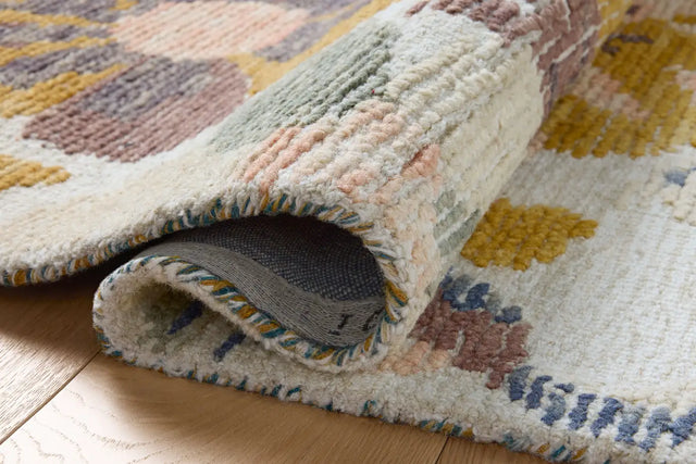 Loloi Tilly TIL-03 Bone / Multi Rug - pile height