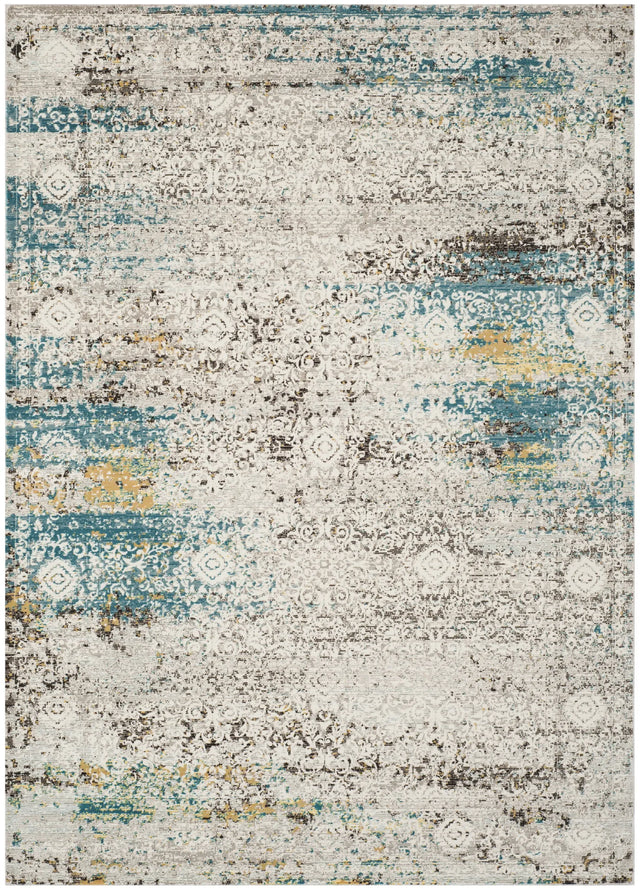 Safavieh Aria 4'-0" x 6'-0" Rug in Blue / Creme