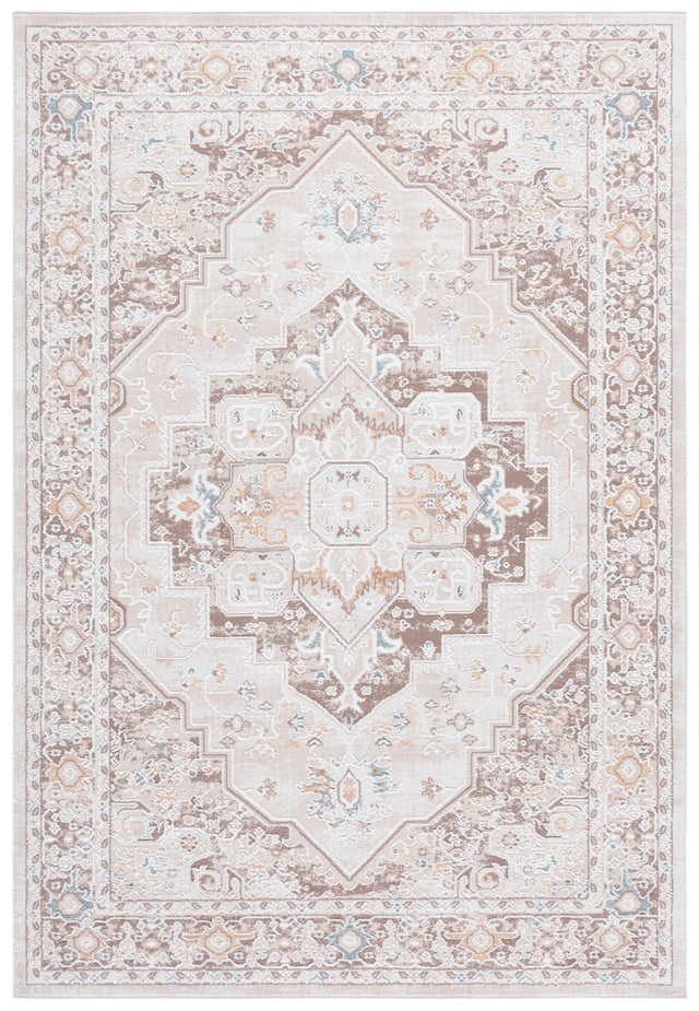 Safavieh Sydney 4'-0" x 6'-0" Rug in Beige / Brown Ivory