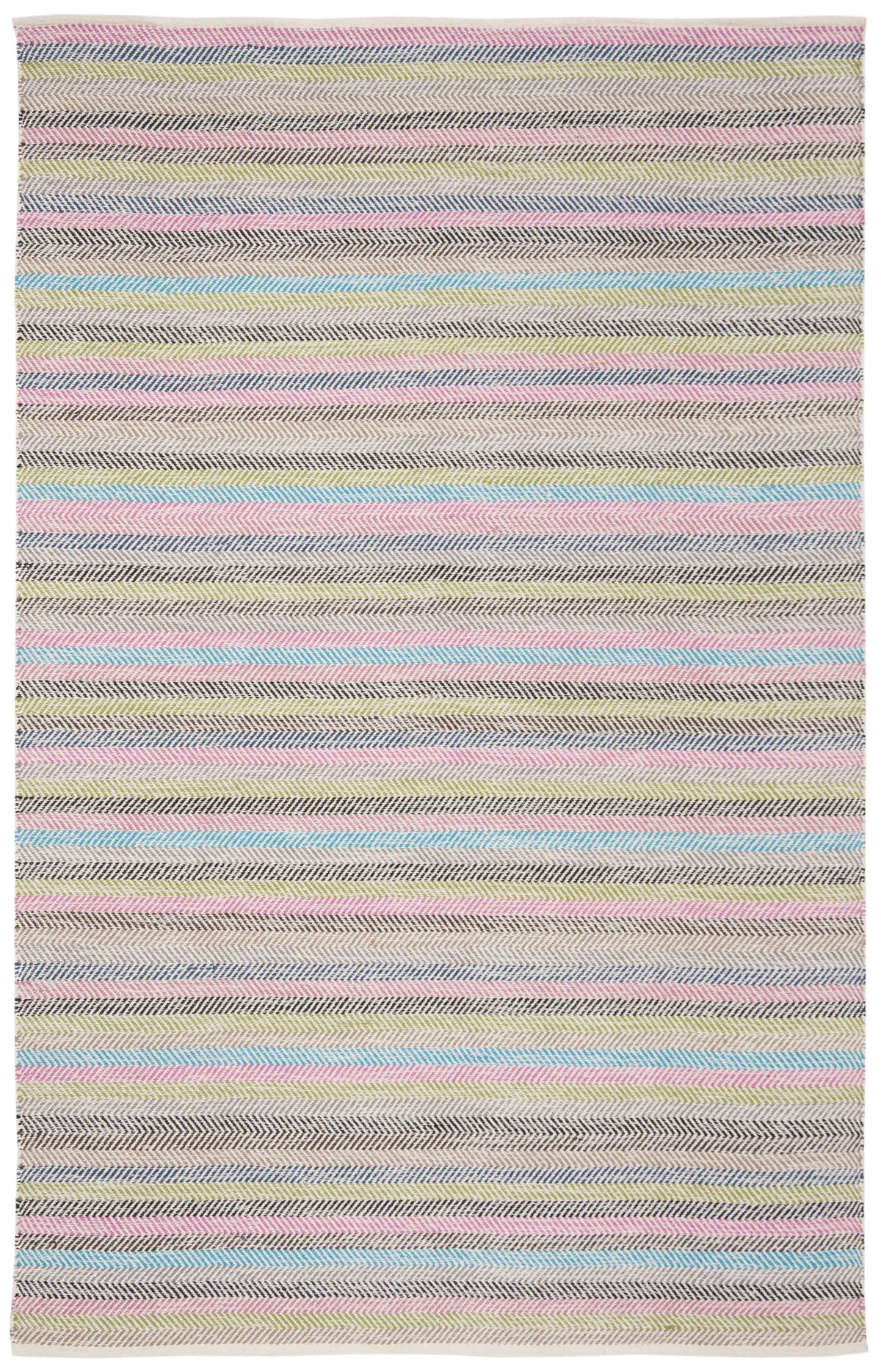 Safavieh Striped Kilim 5'-0" x 8'-0" Rug in Light Grey / Multi