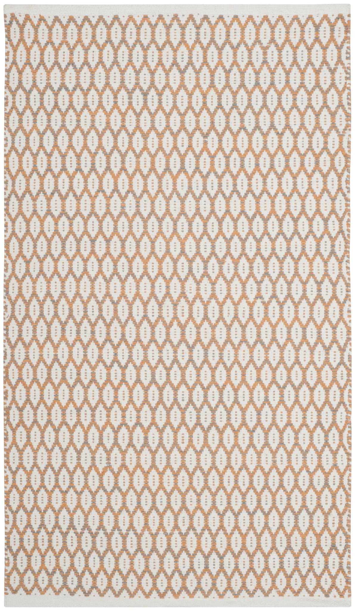 Safavieh Montauk 2'-3" x 3'-9" Rug in Orange / Ivory