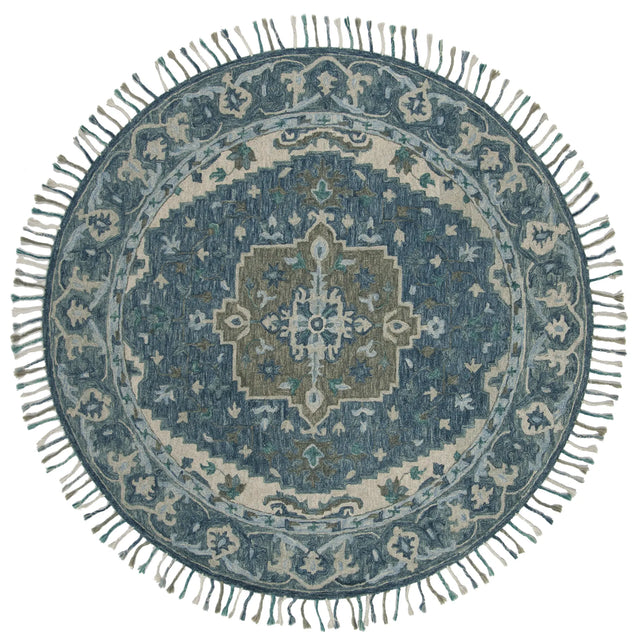 Safavieh Aspen 5'-0" x 5'-0" Rug in Dark Blue / Grey