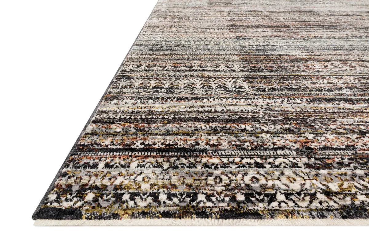 Loloi Theia The-08 Grey/Multi Rug - rug corner