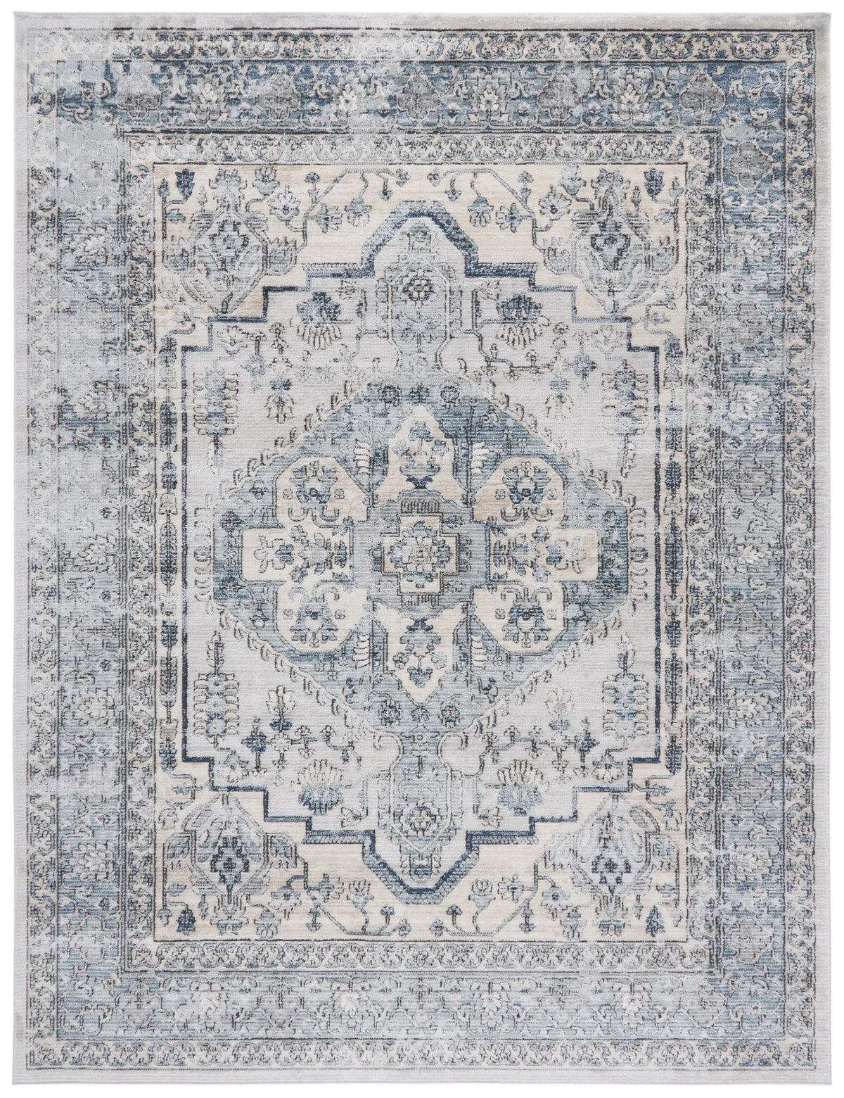 Safavieh Oregon 800 10'-0" x 14'-0" Rug in Light Blue / Ivory