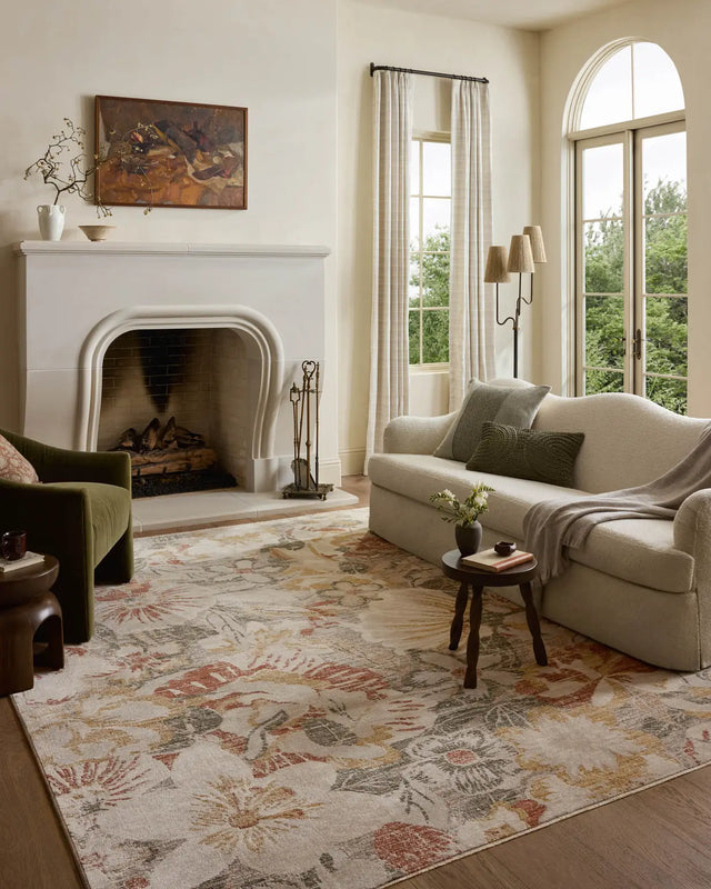 Loloi Eileen ELE-01 Transitional Power Loomed Natural, Sunrise Rug - room scene 3