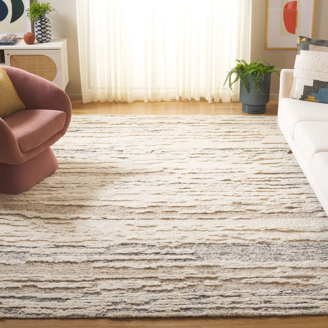 Safavieh Tribeca 10'-0" x 14'-0" Rug in Ivory / Brown