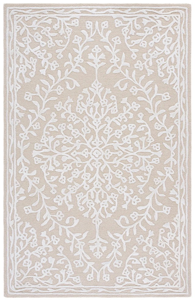Safavieh Glamour 4'-0" x 6'-0" Rug in Beige / Ivory