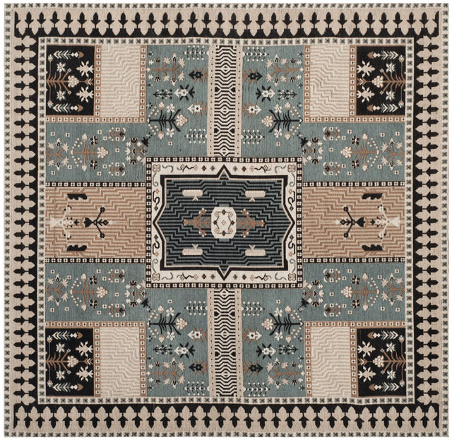 Safavieh Classic Vintage 6'-0" x 6'-0" Rug in Slate / Beige