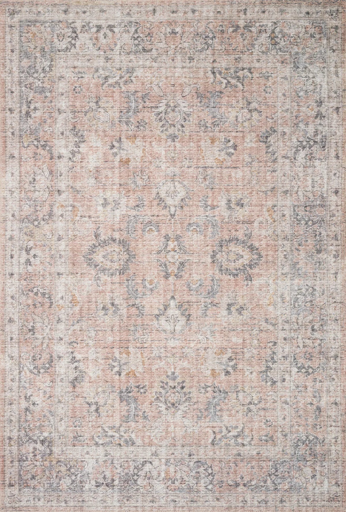 Loloi Skye Sky-01 Blush/Grey Rugs - main flat