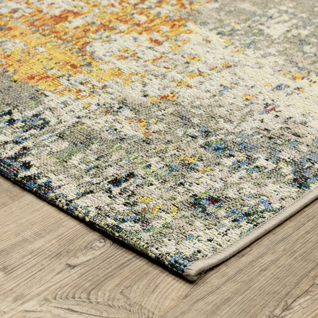 Oriental Weavers Sphinx Naples 292XI Orange Rugs - corner detail