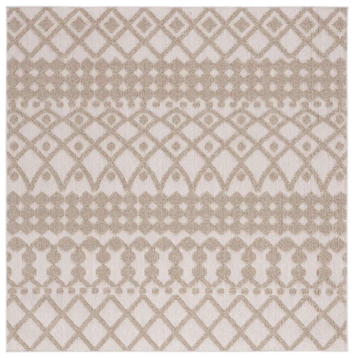 Safavieh Global 6'-7" x 6'-7" Rug in Beige / Brown