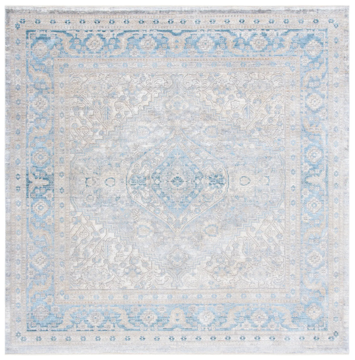 Safavieh Dream 6'-7" x 6'-7" Rug in Grey / Blue