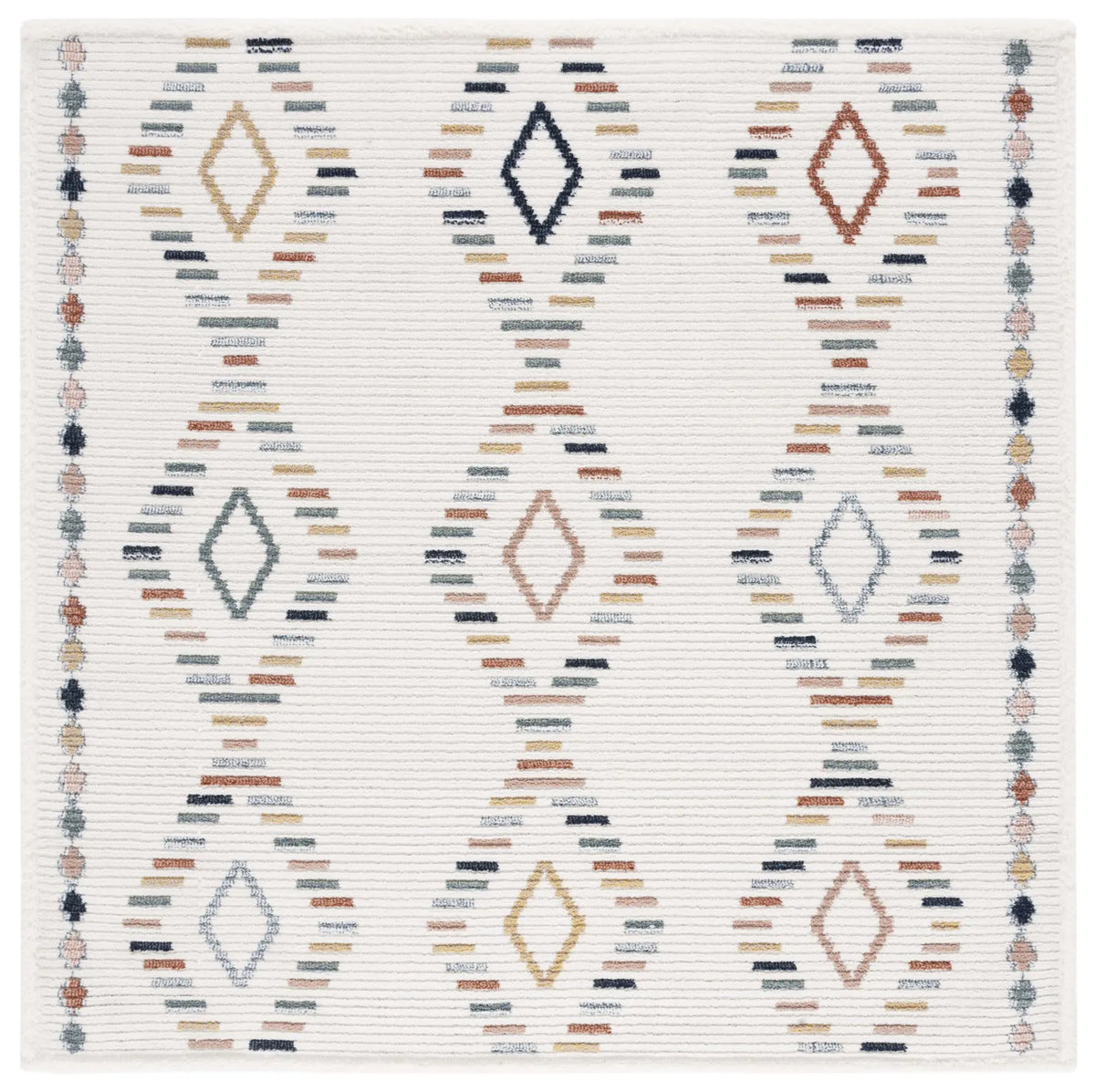 Safavieh Marrakesh 6'-7" x 6'-7" Rug in Ivory / Multi