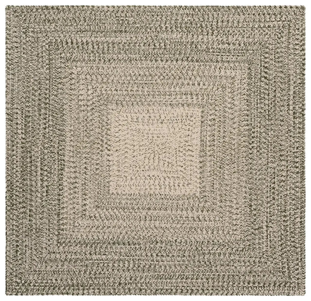 Safavieh Braided 5'-0" x 5'-0" Rug in Beige / Green