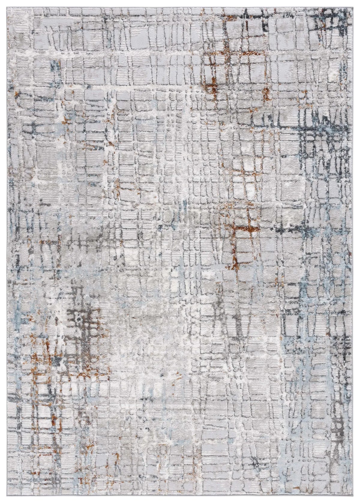 Safavieh Meadow 500 4'-0" x 6'-0" Rug in Grey / Blue