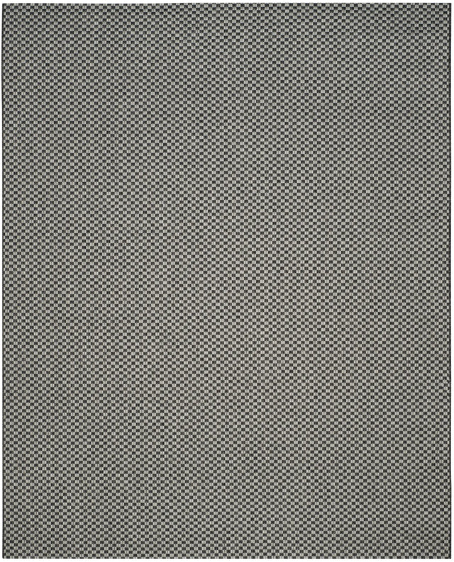 Safavieh Courtyard 10'-0" x 14'-0" Rug in Black / Light Grey