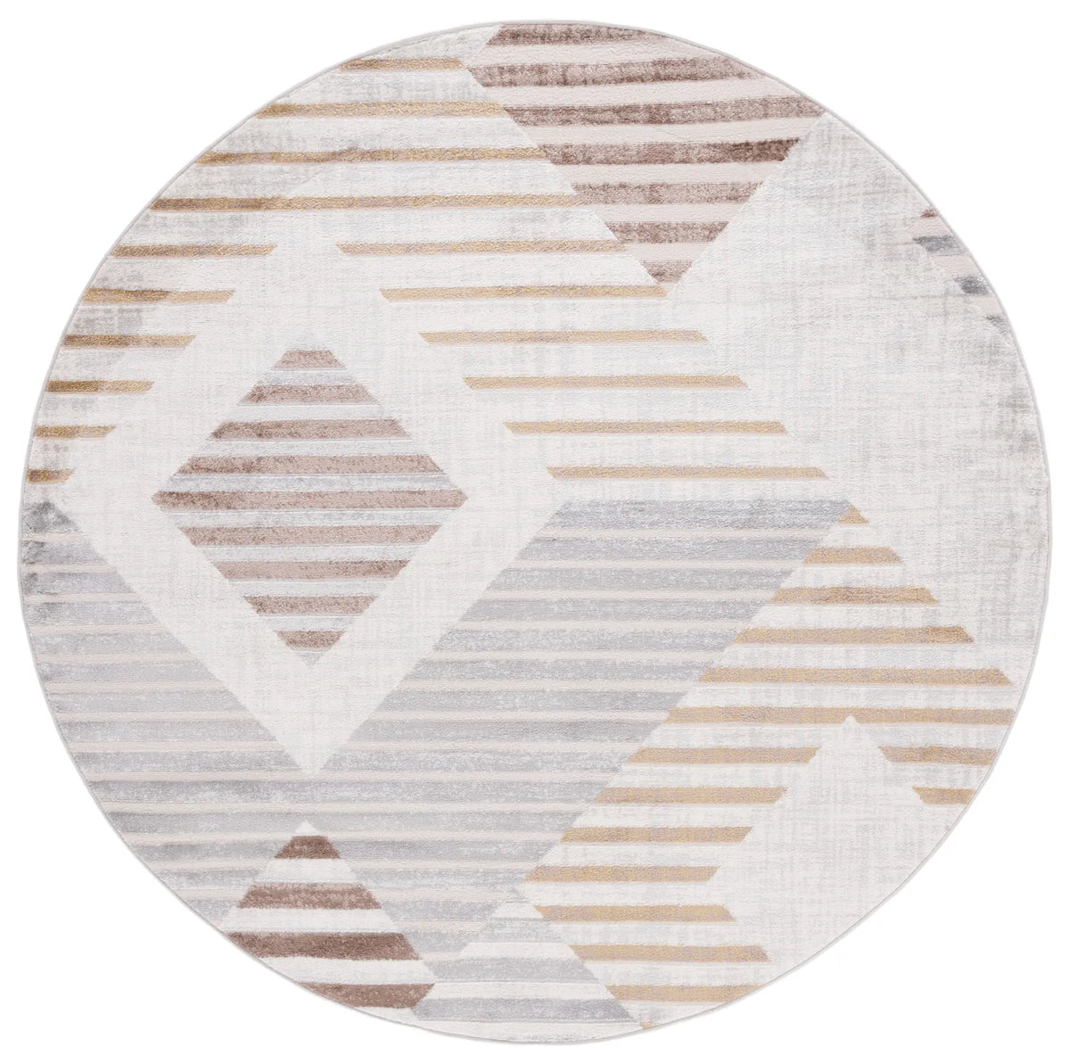 Safavieh Palma 6'-7" x 6'-7" Rug in Beige / Brown