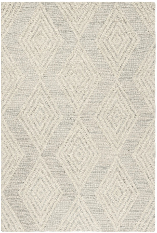 Safavieh Blossom 4'-0" x 6'-0" Rug in Silver / Ivory