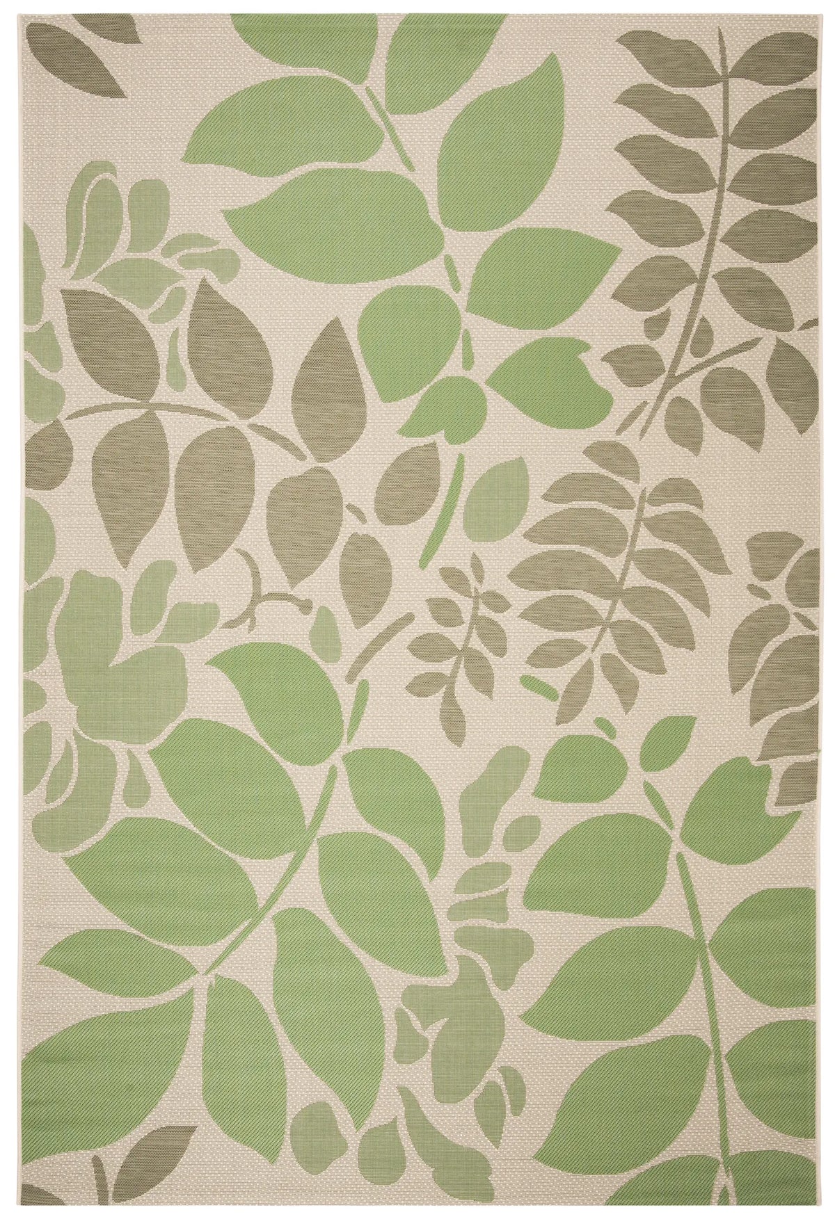 Safavieh Courtyard 6'-7" x 9'-6" Rug in Cream / Green