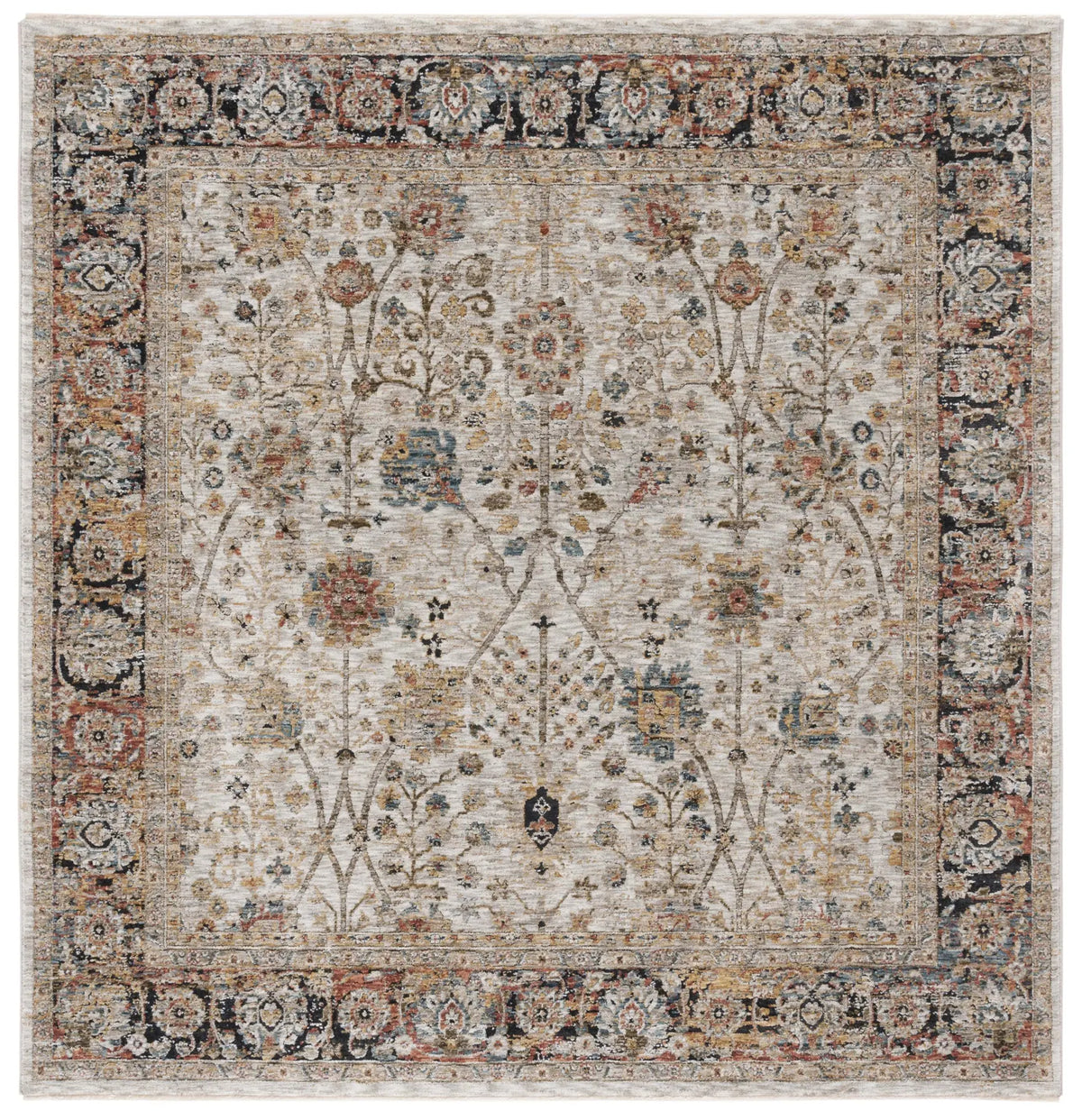 Safavieh Silverado 6'-4" x 6'-4" Rug in Ivory / Rust