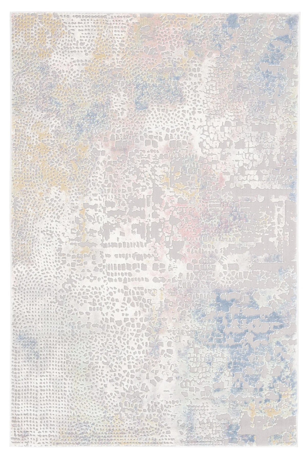 Safavieh Meadow 100 4'-0" x 6'-0" Rug in Grey / Gold