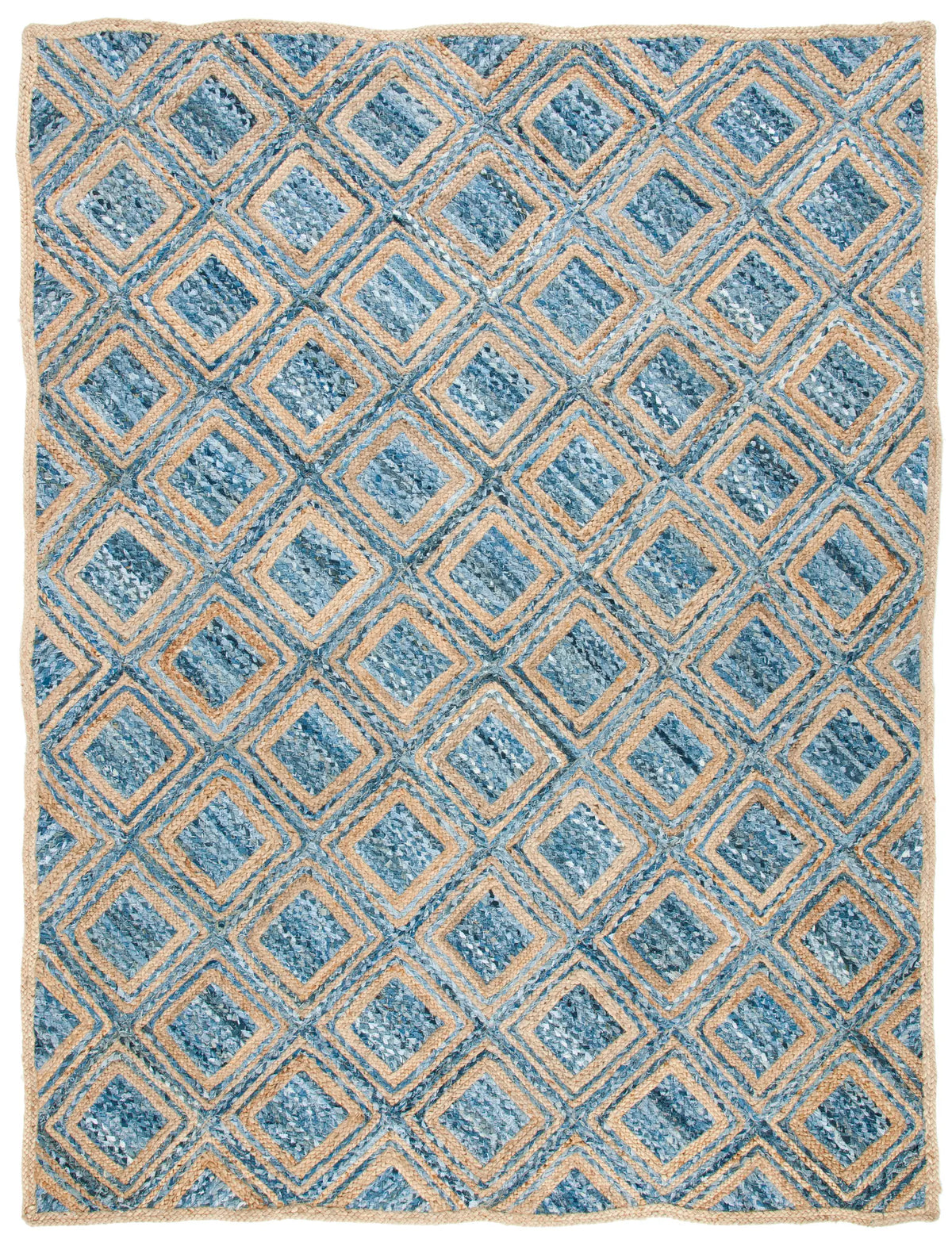 Safavieh Cape Cod 10'-0" x 14'-0" Rug in Natural / Blue