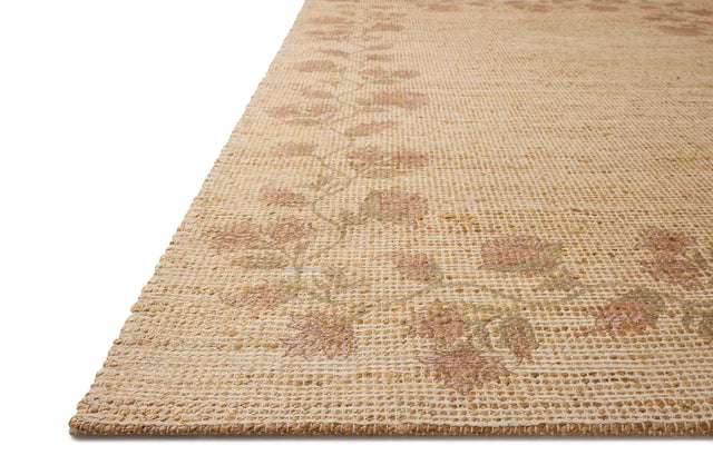 Chris Loves Julia x Loloi Rue RUE-05 Natural / Multi Rug - rug corner