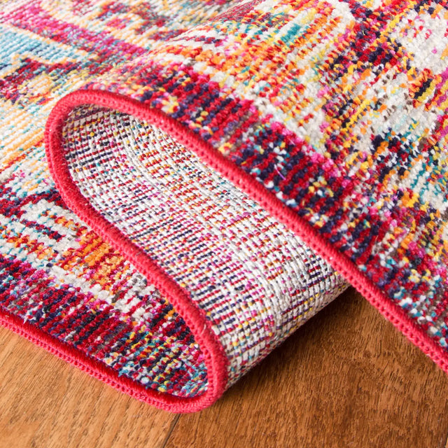 Safavieh Crystal 4'-0" x 6'-0" Rug in Fuchsia / Light Blue