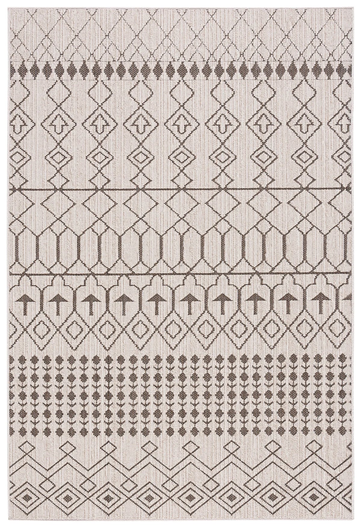 Safavieh Global 4'-0" x 6'-0" Rug in Beige / Dark Beig