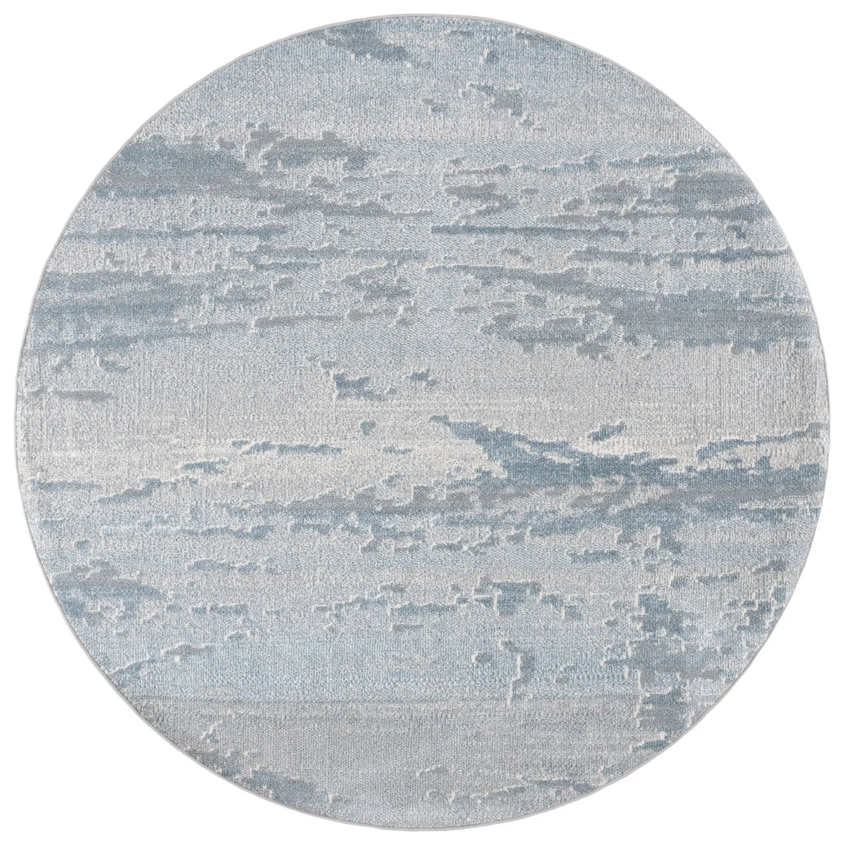 Safavieh Blair Washable 6'-7" x 6'-7" Rug in Blue / Grey