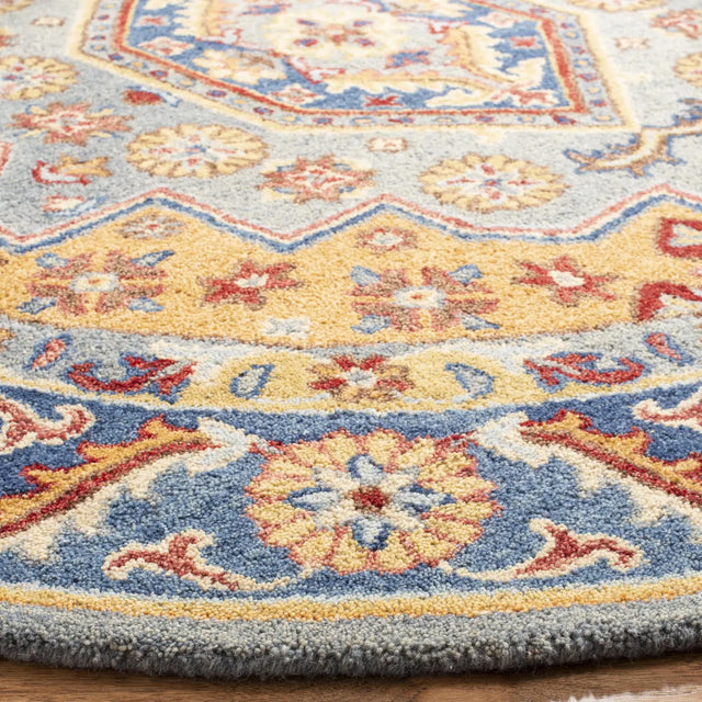 Safavieh Antiquity 6'-0" x 6'-0" Rug in Blue / Gold