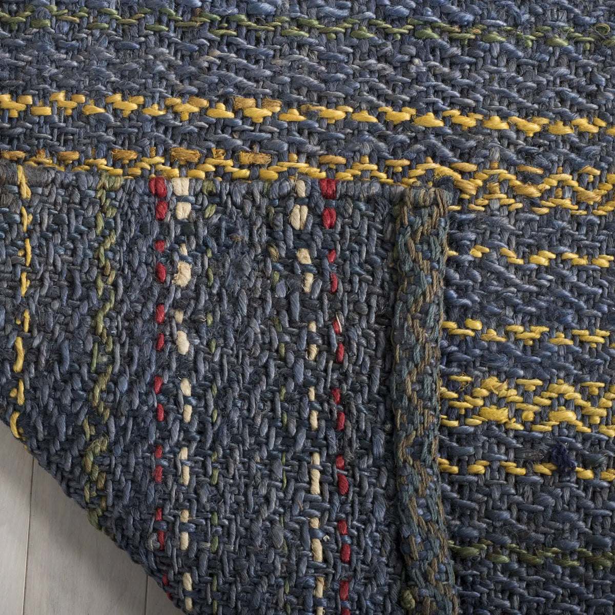 Safavieh Natural Fiber 4'-0" x 6'-0" Rug in Blue / Gold