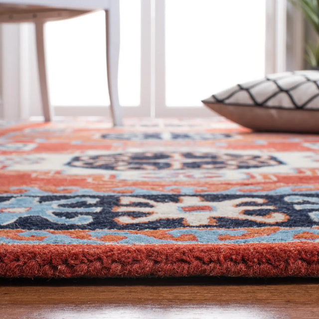 Safavieh Heritage 4'-0" x 6'-0" Rug in Red / Black