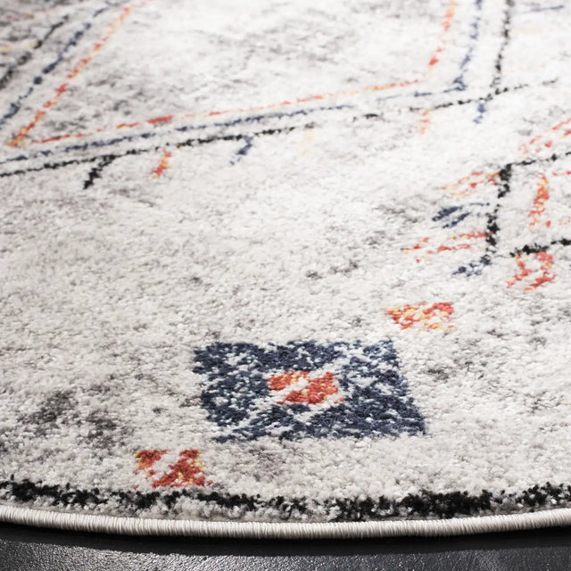 Safavieh Adirondack 6'-0" x 6'-0" Rug in Light Grey / Fuchsia