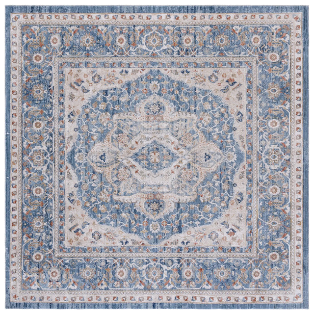 Safavieh Ellwood 6'-5" x 6'-5" Rug in Navy / Beige