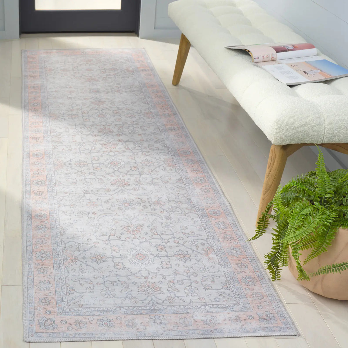 Safavieh Arizona 2'-6" x 8'-0" Rug in Sage / Rust