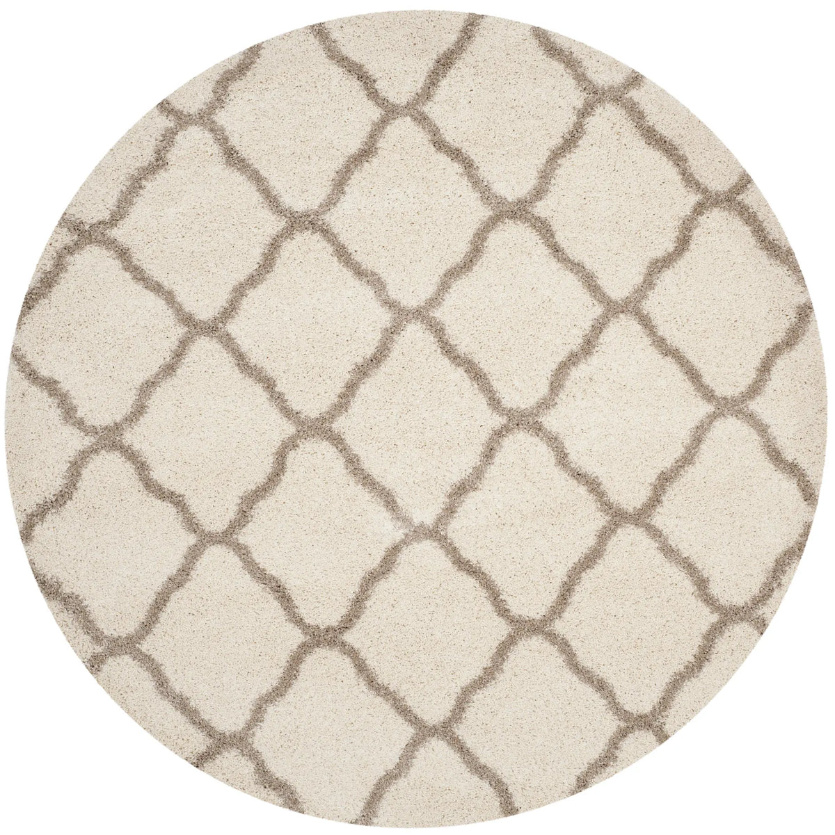 Safavieh Hudson Shag 5'-3" x 5'-3" Rug in Ivory / Beige