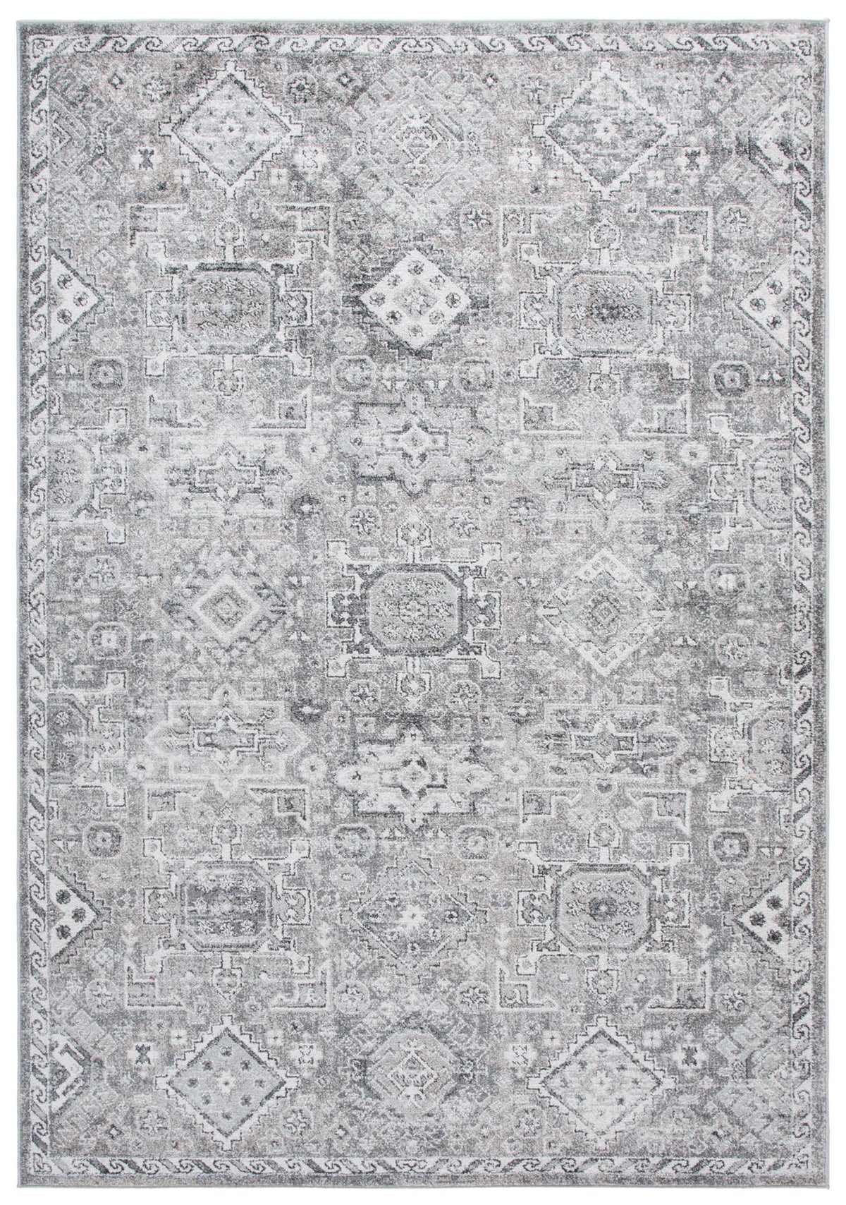 Safavieh Vintage Tabriz 4'-0" x 6'-0" Rug in Grey / Beige