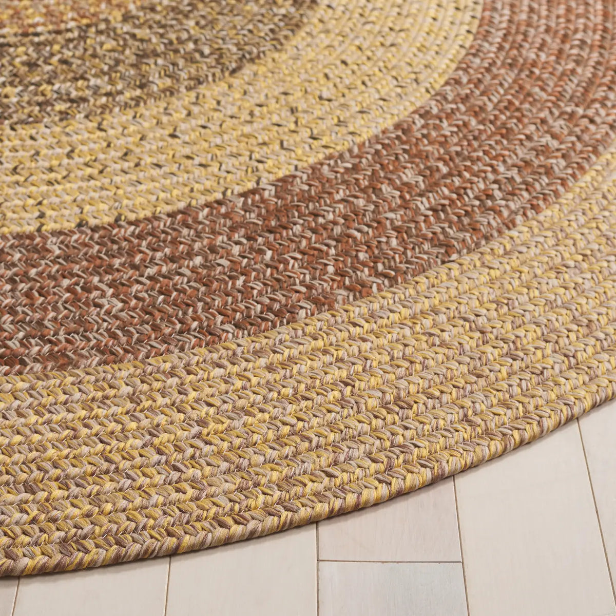 Safavieh Braided 5'-0" x 8'-0" Rug in Beige / Brown