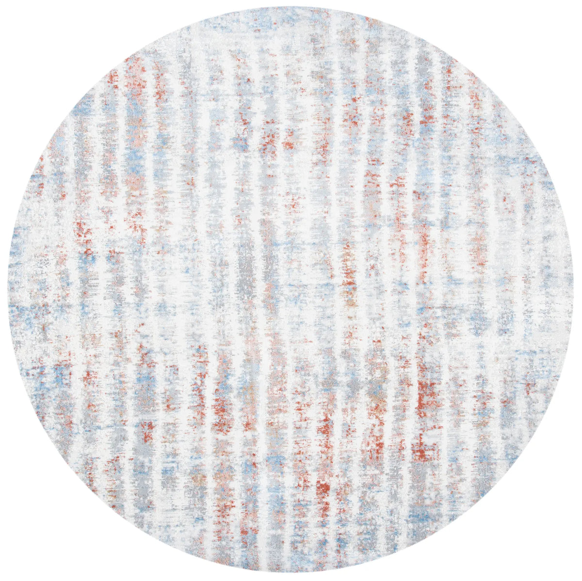 Safavieh Amelia 6'-7" x 6'-7" Rug in Grey / Rust